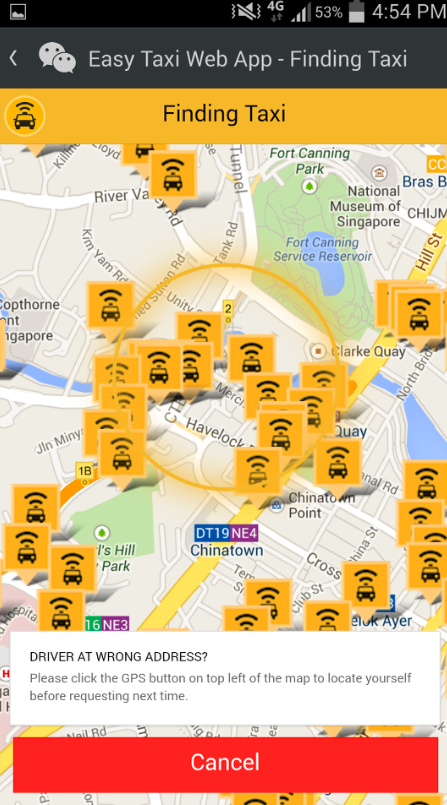 Easy Taxi Request Screenshot
